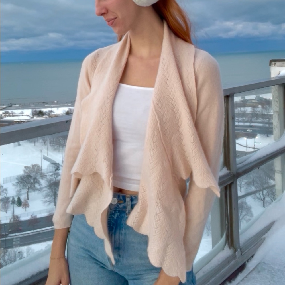 Light Pink Peach Cardigan